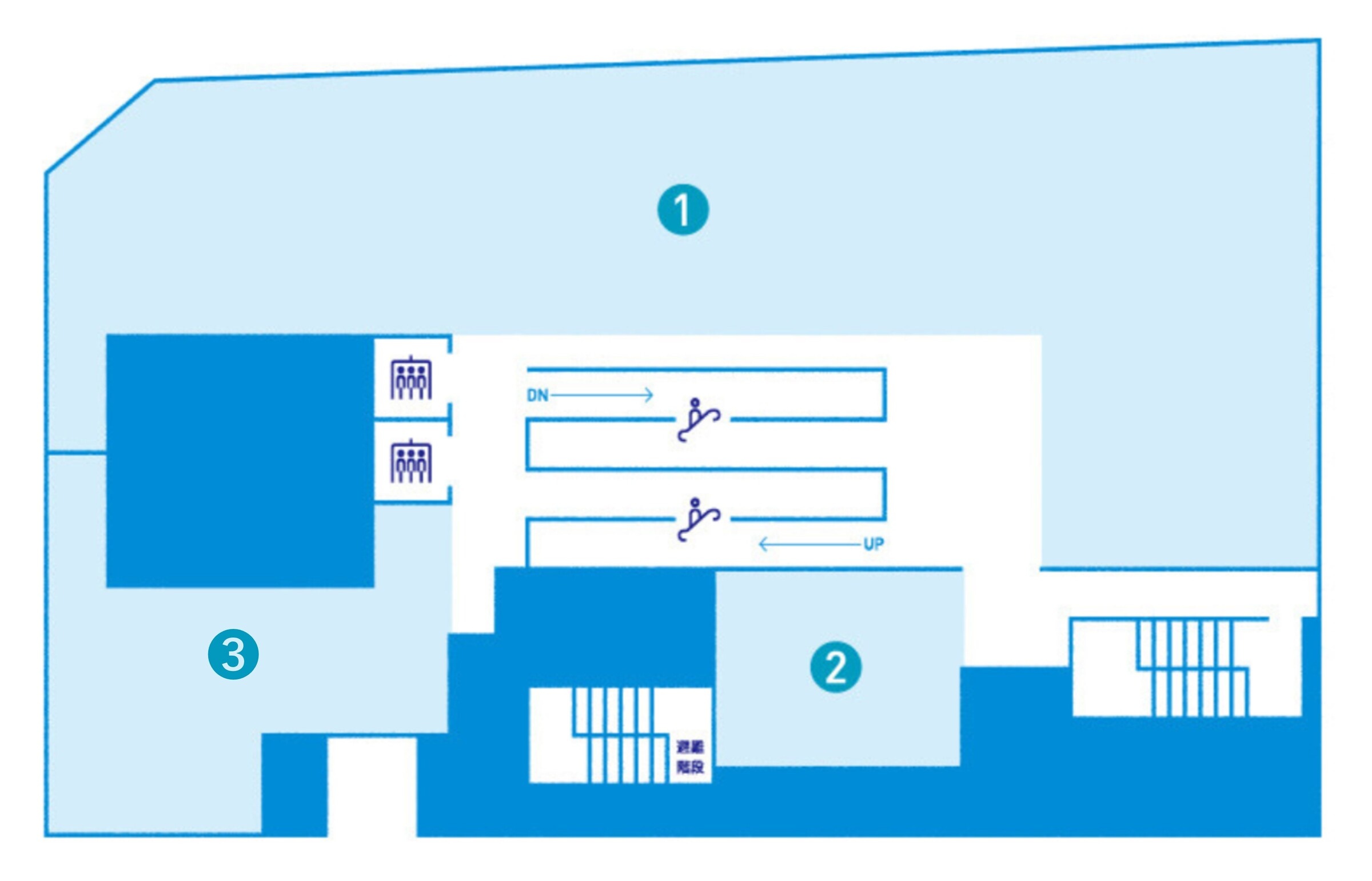 エソラ池袋2Fフロアマップ