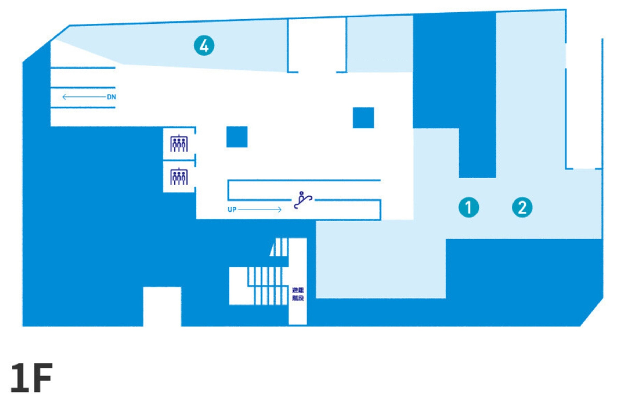 エソラ池袋1Fフロアマップ