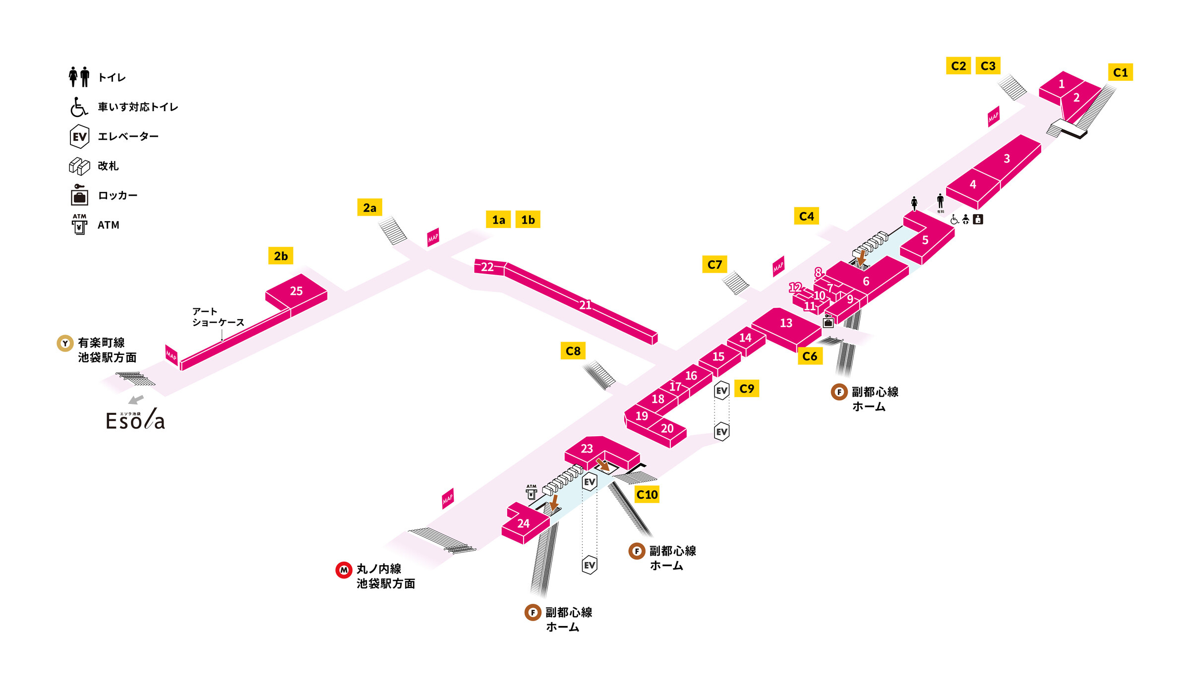 エチカ池袋区画フロアマップ